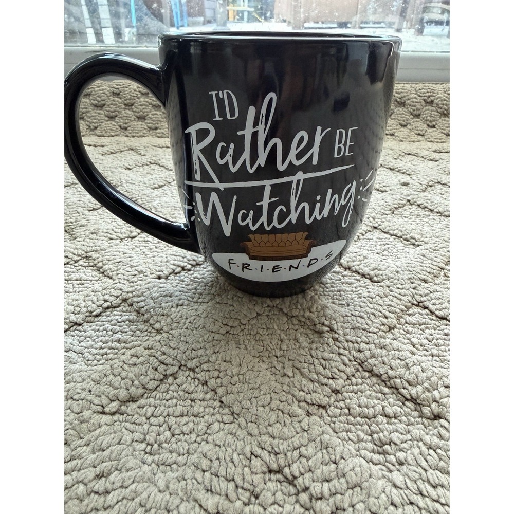 Friends TV Show Mug -I'd Rather Be Watching Friends- Ceramic Coffee Mug 15oz Cup